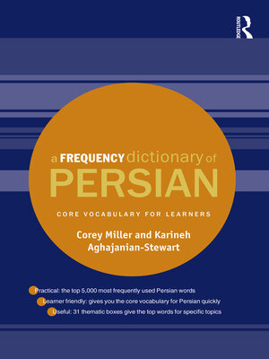 cover image of A Frequency Dictionary of Persian